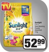 Sunlight 2 In 1 Hand Washing Powder Assorted-3Kg Each