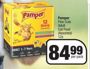 Pamper Fine Cuts Adult Cat Food Assorted-12s Per Pack