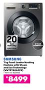 Samsung 7Kg Front Loader Washing Machine With Steam And Eco Technology WW70T4040CX