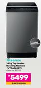Hisense 14Kg Top Loader Washing Machine WTJA1402T