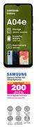 Samsung Galaxy A04e 4G Smartphone-On Red Flexi 200