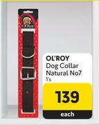 OL'Roy Dog Collar (Natural) No7-1's Each
