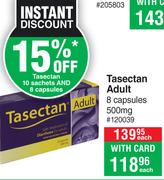 Tasectan Adult 500mg-8 Capsules