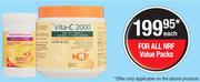 NRF Digestive Enzymes 120 Capsules & NRF Vita C 2000 Effervescent Powder 250g Value Pack