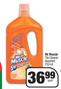 Mr Muscle Tile Cleaner Assorted-750ml Each