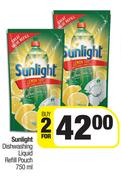 Sunlight Dishwashing Liquid Refill Pouch-For 2 x 750ml