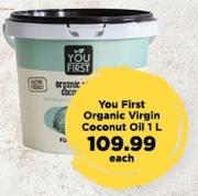 You First Organic Virgin Coconut Oil-1L Each