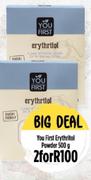 You First Erythritol Powder-For 2 x 500g
