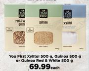 You First Xylitol 500g, Quinoa 500g Or Quinoa Red & White 500g-Each