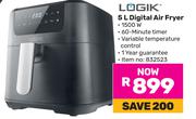 Logik 5Ltr Digital Air Fryer 832523