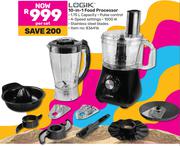 Logik 10-In-1 Food Processor 836416-Per Set