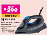 Eiger Ader 2200W Ceramic Steam Iron 832896