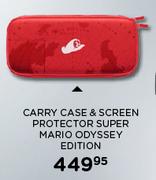 Nintendo Carry Case & Screen Protector Super Mario Odyssey Edition
