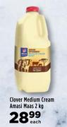 Clover Medium Cream Amasi Maas-2kg Each