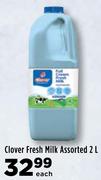 Clover Fresh Milk Assorted-2L Each