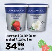 Lancewood Double Cream Yoghurt Assorted-1kg Each