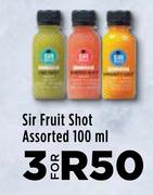 Sir Fruit Shot Assorted-For 3 x 100ml
