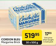 Cordon Bleu Margarine Brick-30 x 500g