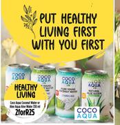 Coco Aqua Coconut Water Or Aloe Aqua Aloe Water-For 2 x 330ml