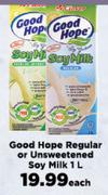 Good Hope Regular Or Unsweetened Soy Milk-1L Each