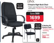Linx Empire High Back Chair-Each
