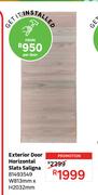 Saligna Slats Horizontal Exterior Door 81493549