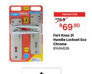 Fort Knox 2L Handle Lockset Eco Chrome 81494826