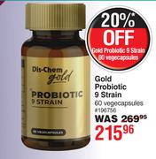Dis-Chem Gold Probiotic 9 Strain 60 Vegecapsules