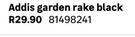 Addis Garden Rake Black 81498241