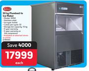 Sno Master 50Kg Plumbed In Ice Maker SM50