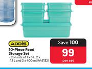 Addis 10 Piece Food Storage Set-Per Set