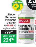 Biogen Supreme Probiotic 9 Strain 60 Plus 10 Vegi Capsules