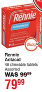 Rennie Antacid 48 Chewable Tablets Assorted