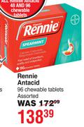 Rennie Antacid 96 Chewable Tablets Assorted