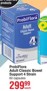 ProbiFlora Adult Classic Bowel Support 4 Strain 60 Capsules