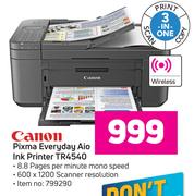 Canon Pixma Everyday Aio Ink Printer TR4540
