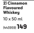 Firewater Cinnamon Flavoured Whisky-10 x 50ml