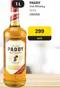 Paddy Irish Whisky-1 x 1L