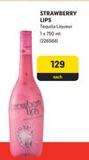 Strawberry Lips Tequila Liqueur-750ml Each
