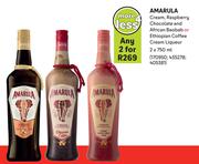 Amarula Cream, Raspberry Chocolate & African Baobab Or Ethiopian Coffee Cream Liqueur-For 2 x 750ml