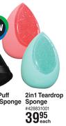 Basics Beauty 2 In 1 Teardrop Sponge-Each