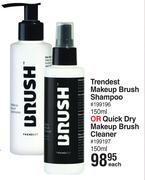 Trendest Makeup Brush Shampoo 150ml Or Quick Dry Makeup Brush Cleaner 150ml-Each