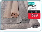 Multi Flor Newport Rug 240 x 330cm-Each