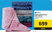 Sesli Pandora Mink Blanket 200 x 230cm-Each