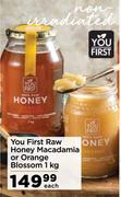 You First Raw Honey Macadamia Or Orange Blossom-1Kg Each