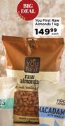 You First Raw Almonds-1Kg Each