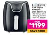 Logik 7.2Ltr Digital Air Fryer RSH-080596-1