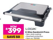 Logik 2-Slice Sandwich Press 720100