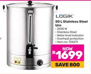 Logik 50Ltr Stainless Steel Urn 724271
