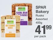 Spar Bakery Rusks Assorted-400g Per Pack